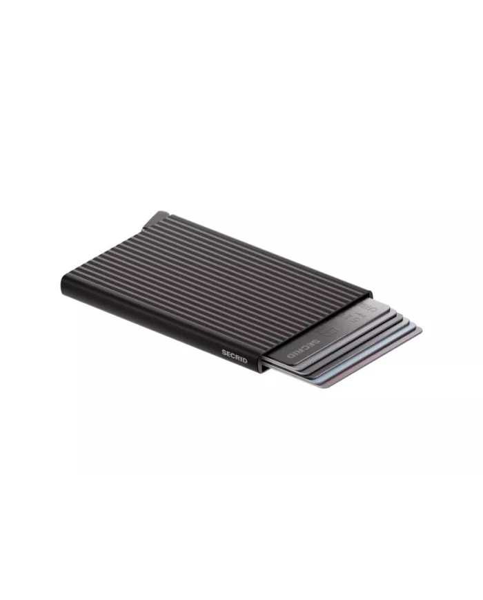 Secrid - Porte-cartes de crédit Fluted Premium+ Black