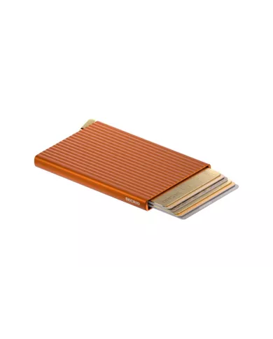 Secrid - Porte-cartes de crédit Fluted Premium+ Orange
