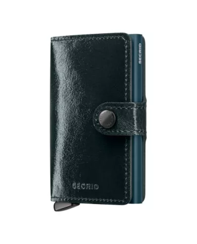 Secrid - Porte-cartes de crédit en cuir Naplak Premium+ Bottle Green