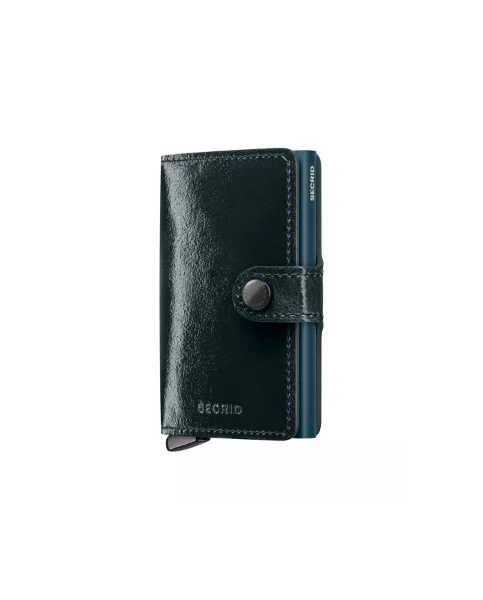 Secrid - Porte-cartes de crédit en cuir Naplak Premium+ Bottle Green
