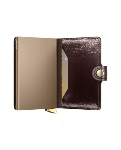 Secrid - Porte-cartes de crédit en cuir Naplak Premium+ Mahogany