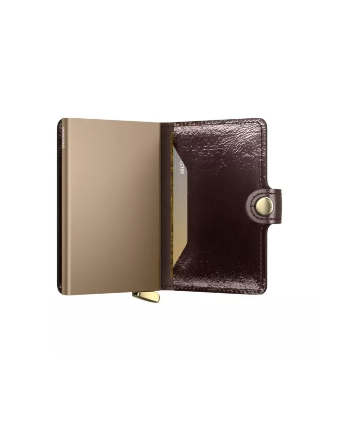 Secrid - Porte-cartes de crédit en cuir Naplak Premium+ Mahogany