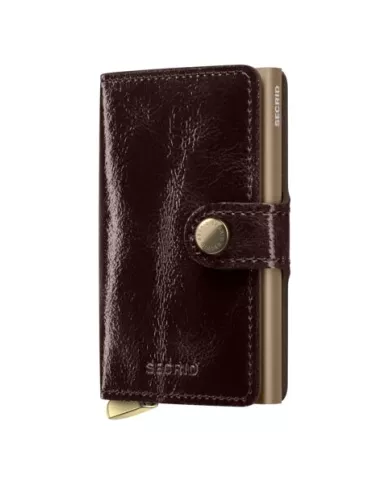 Secrid - Porte-cartes de crédit en cuir Naplak Premium+ Mahogany
