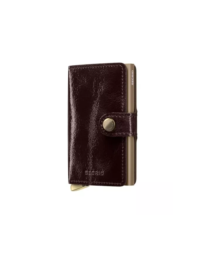 Secrid - Porte-cartes de crédit en cuir Naplak Premium+ Mahogany