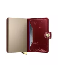 Secrid - Porte-cartes de crédit en cuir Naplak Premium+ Red
