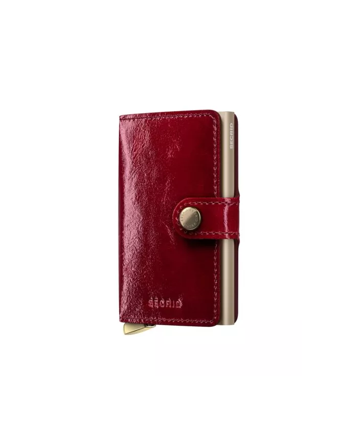 Secrid - Porte-cartes de crédit en cuir Naplak Premium+ Red