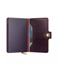 Secrid - Porte-cartes de crédit en cuir Basco Premium+ Bordeaux