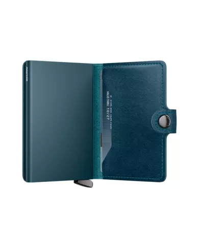 Secrid - Porte-cartes de crédit en cuir Basco Premium+ Teal