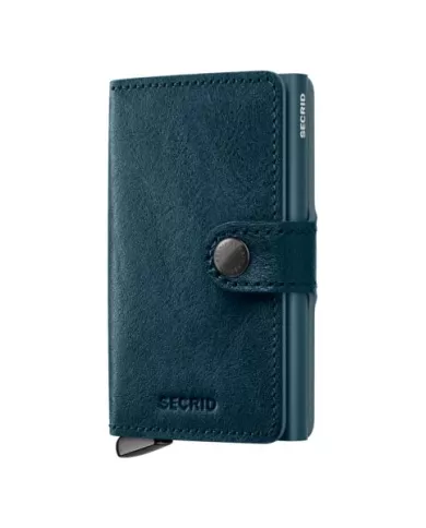 Secrid - Porte-cartes de crédit en cuir Basco Premium+ Teal