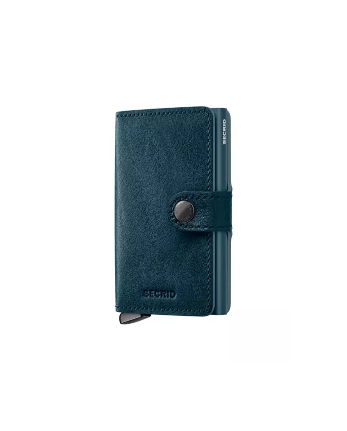 Secrid - Porte-cartes de crédit en cuir Basco Premium+ Teal