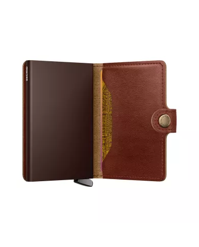 Secrid - Porte-cartes de crédit en cuir Basco Premium+ Whiskey