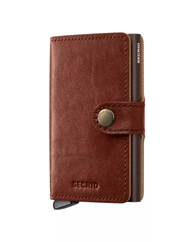 Secrid - Porte-cartes de crédit en cuir Basco Premium+ Whiskey