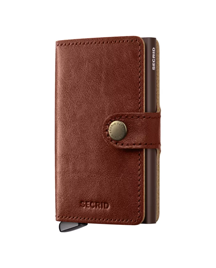 Secrid - Porte-cartes de crédit en cuir Basco Premium+ Whiskey