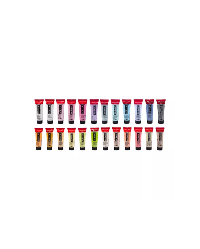 Set acrylique PASTEL Amsterdam 24x20ml Set acrylique PASTEL Amsterdam 24x20ml
