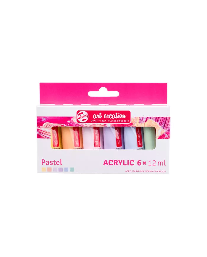 Set Art Creation acrylique PASTEL 6x12ml Set Art Creation acrylique PASTEL 6x12ml