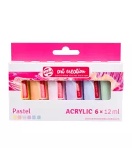 Set Amsterdam acrylique PASTEL 6x20ml Set Amsterdam acrylique PASTEL 6x20ml