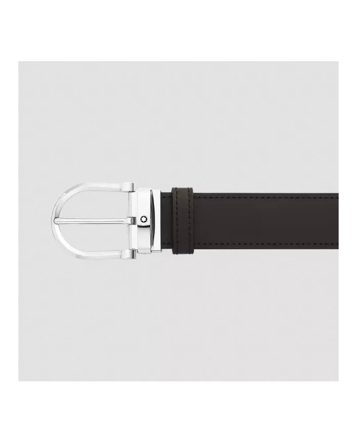 Ceinture Réversible Horseshoe 35 mm en Cuir