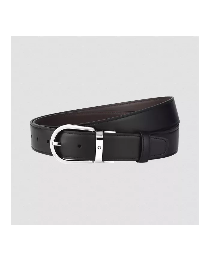 Ceinture Réversible Horseshoe 35 mm en Cuir