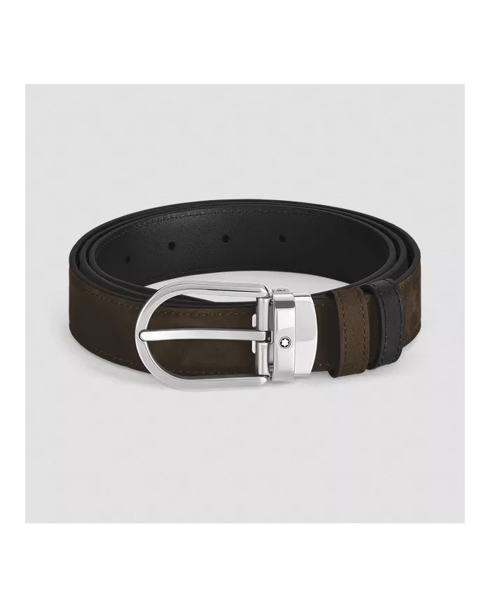 Ceinture Réversible Horseshoe 30 mm en Suede