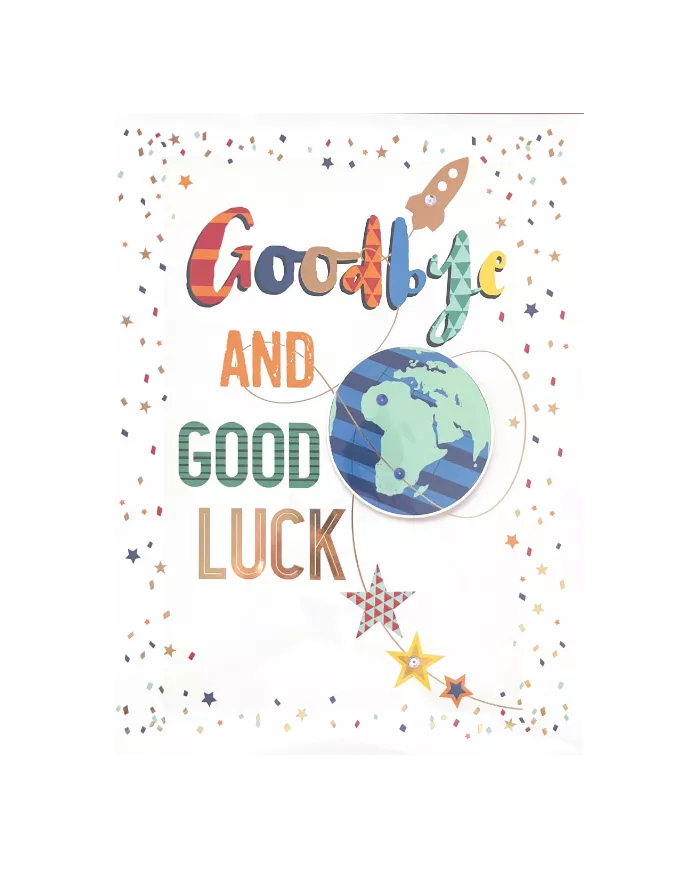 Carte A4 Goodbye and good luck