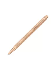 Stylo-bille Ecridor Damier doré rose