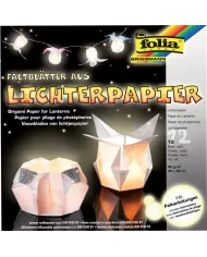 Feuilles origami pour photophores blanc