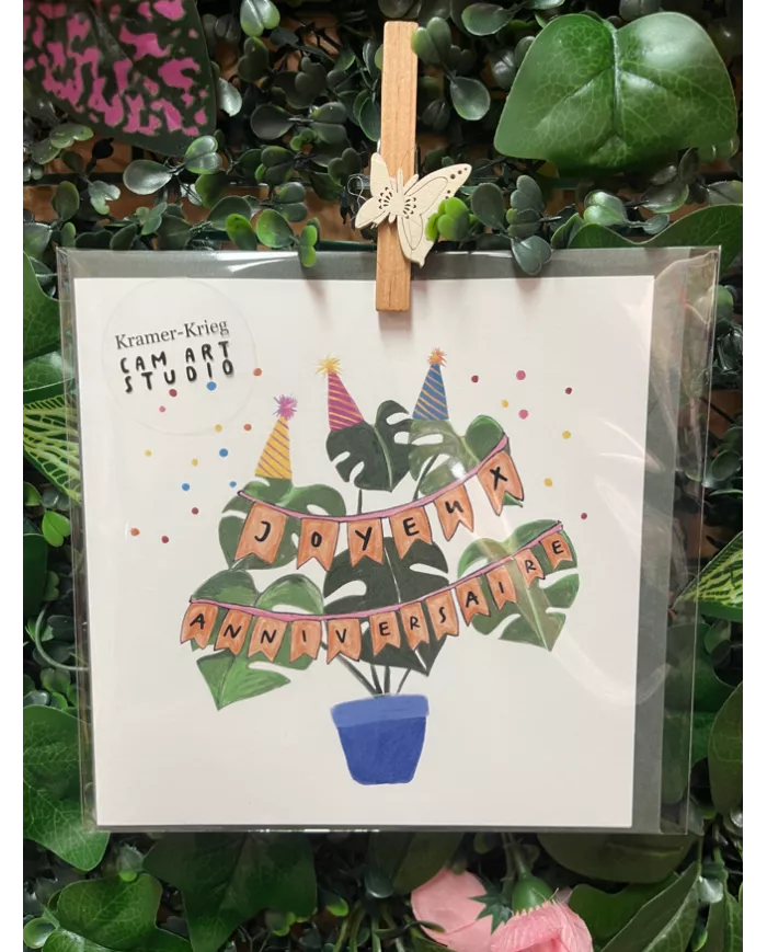 Carte Carrée - Joyeux Anniversaire