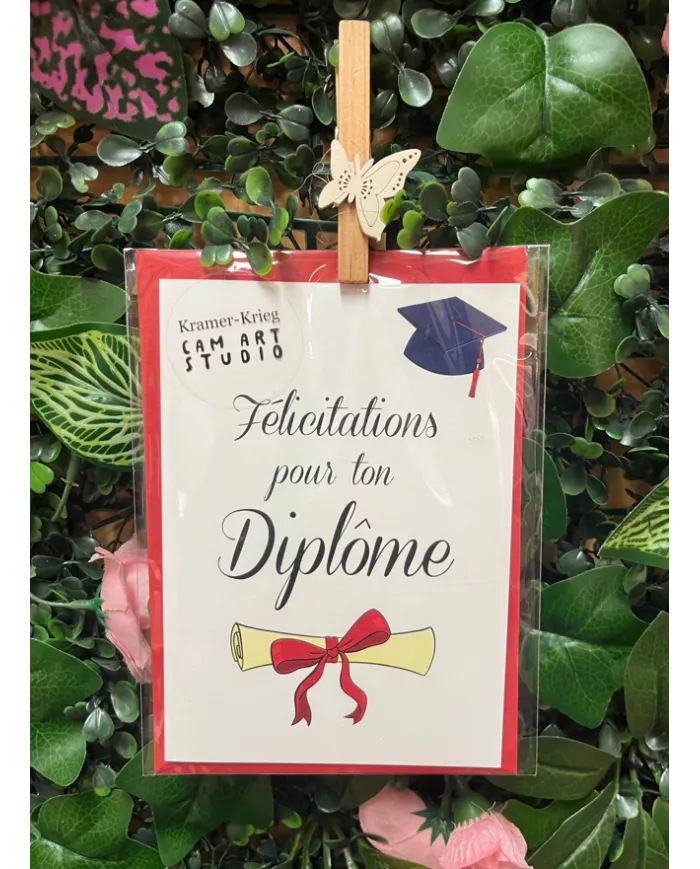 Carte A6 - Félicitations pour ton Diplôme
