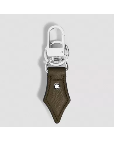 Porte-Clés Plume en Cuir Sartorial