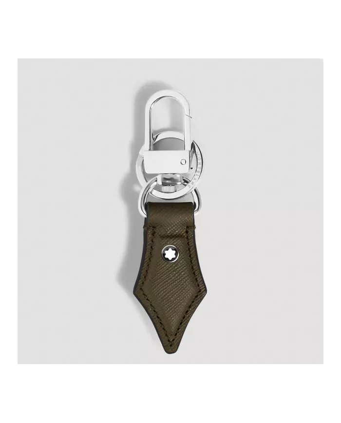 Porte-Clés Plume en Cuir Sartorial