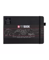 Sakura Carnet à croquis/notes - feuilles noires