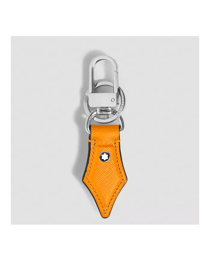 Porte-Clés Plume en Cuir Sartorial