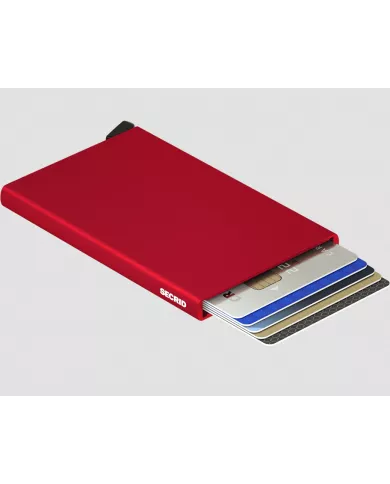 Secrid - Porte-cartes de crédit en aluminium rouge