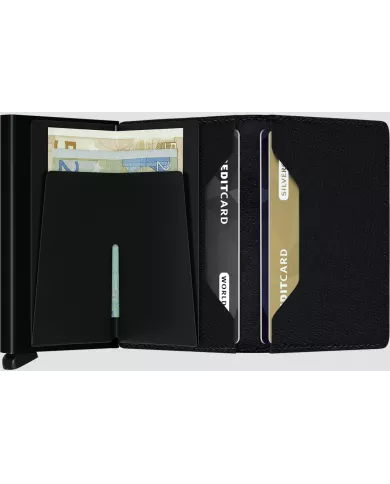 Secrid - Porte-cartes de crédit en cuir Slim crisple Black