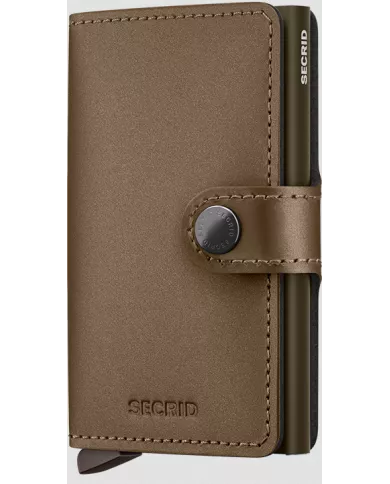 Secrid - Porte-cartes de crédit en cuir Matte Satin Bronze
