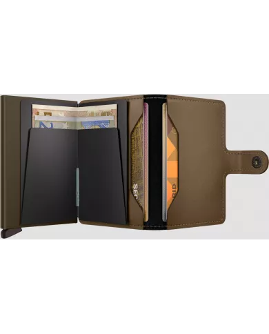 Secrid - Porte-cartes de crédit en cuir Matte Satin Bronze