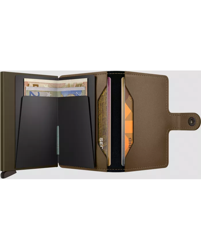 Secrid - Porte-cartes de crédit en cuir Matte Satin Bronze