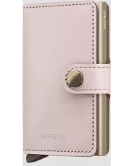 Secrid - Porte-cartes de crédit en cuir EMBOSS LINES cognac