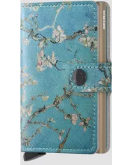 Secrid - Porte-cartes de crédit en cuir Stitch Floral Olive+