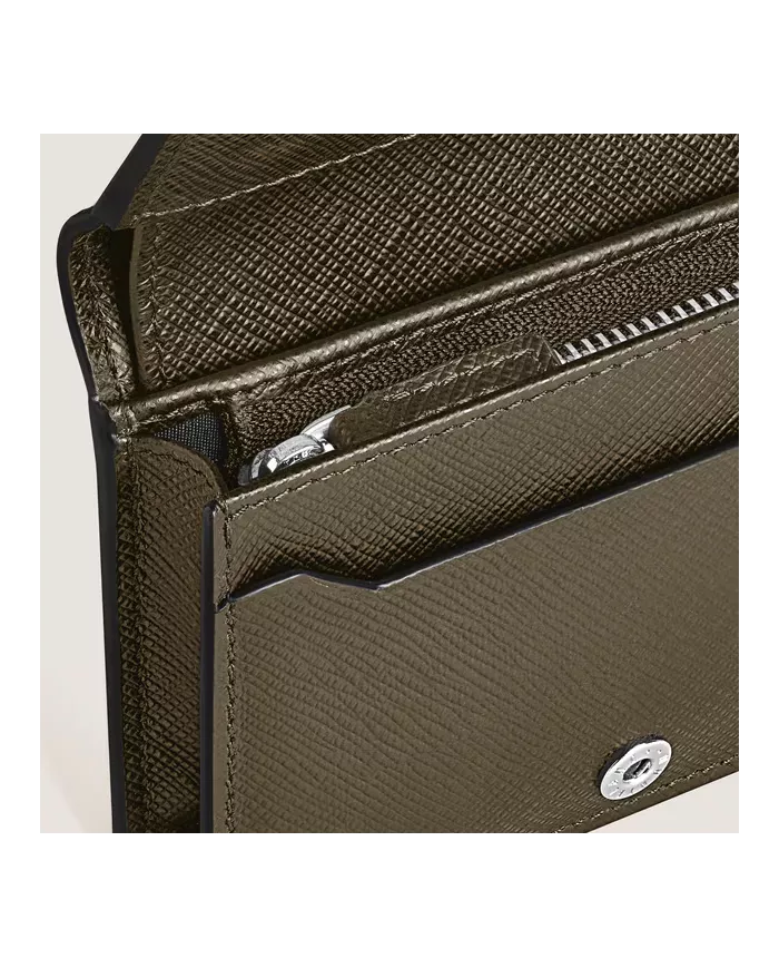 Portefeuille Continental Nano en Cuir Sartorial