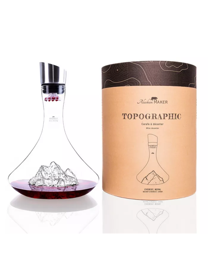 Carafe à vin Mont Everest TOPOGRAPHIC