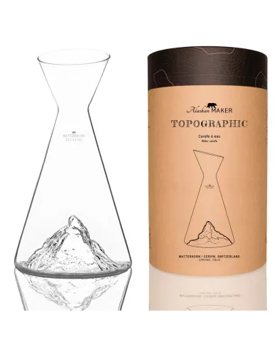 Carafe à eau Mont Matterhorn TOPOGRAPHIC