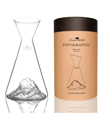 Carafe à eau Pic du Midi d'Ossau TOPOGRAPHIC