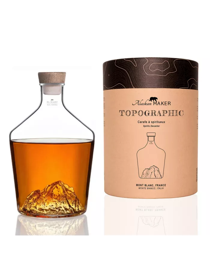 Carafe à spiritueux Mont Blanc TOPOGRAPHIC