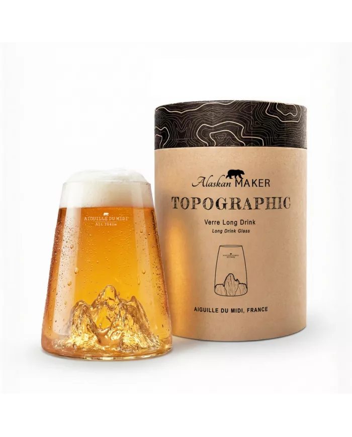 Verre design Aiguille du midi TOPOGRAPHIC