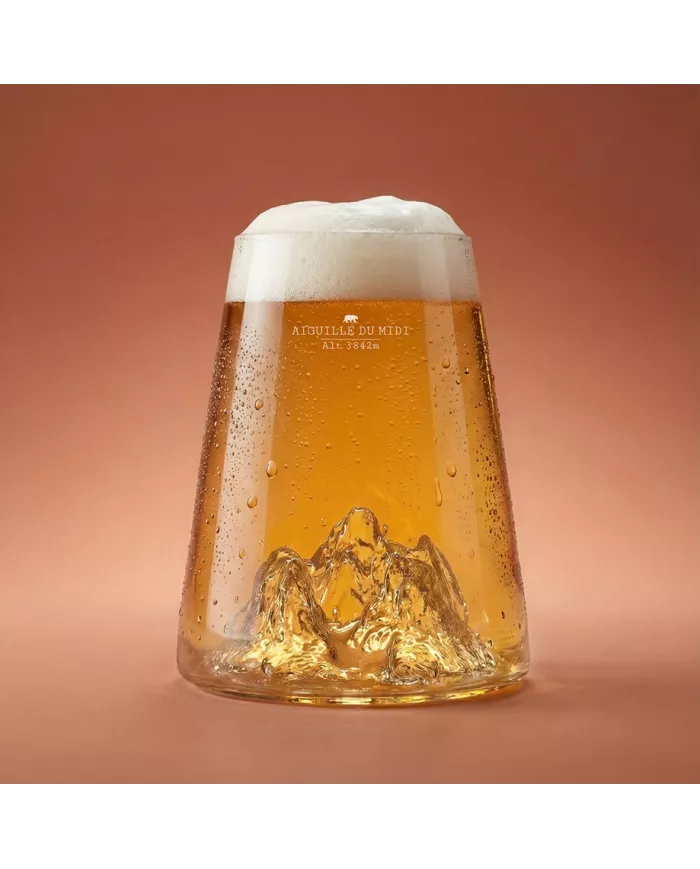 Verre design Aiguille du midi TOPOGRAPHIC