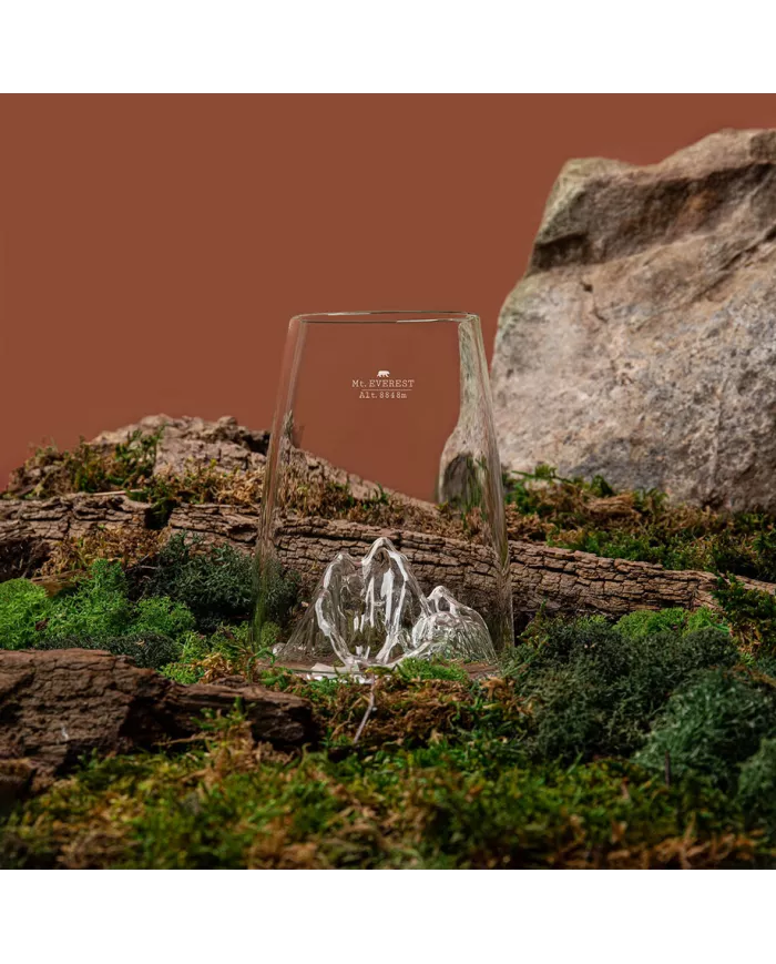 Verre design Mont Everest TOPOGRAPHIC