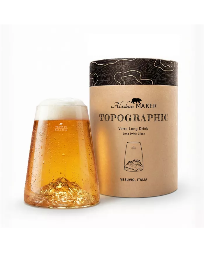 Verre design Vesuve TOPOGRAPHIC