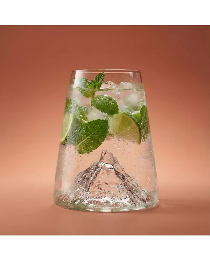 Verre design Mont Matterhorn TOPOGRAPHIC