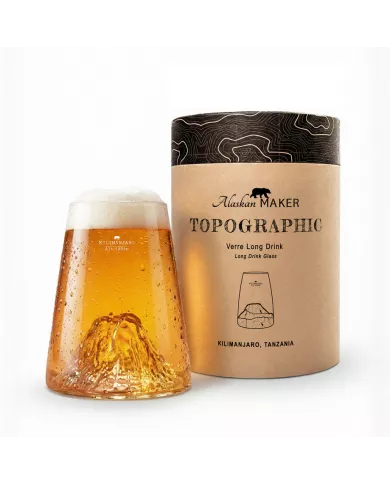 Verre design Kilimanjaro TOPOGRAPHIC